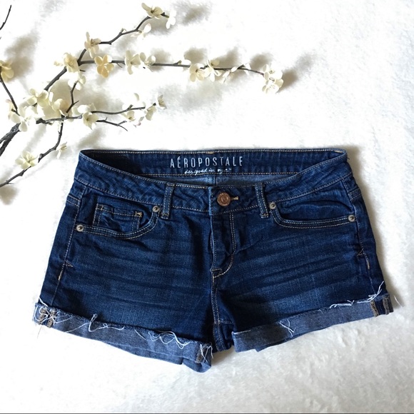 Aeropostale Jean Shorts. Size 2. dark wash - Picture 1 of 5